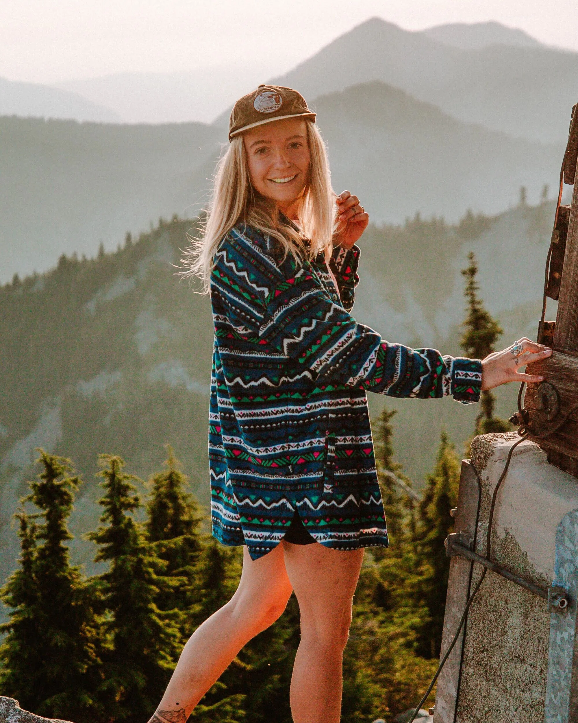 East Polar-Fleece-Hemd - Mountain Geo Gezeitenblau – Bild 6