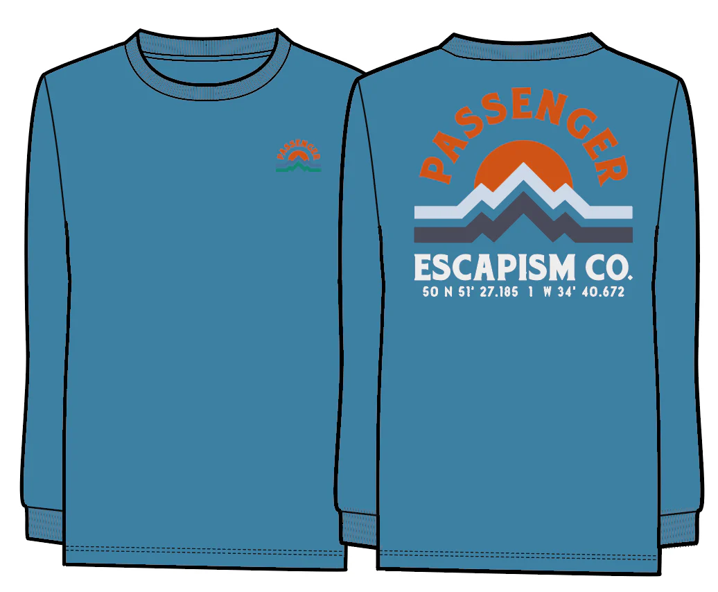 Breathe Baumwolle Langarm-T-Shirt - Atlantikblau – Bild 9