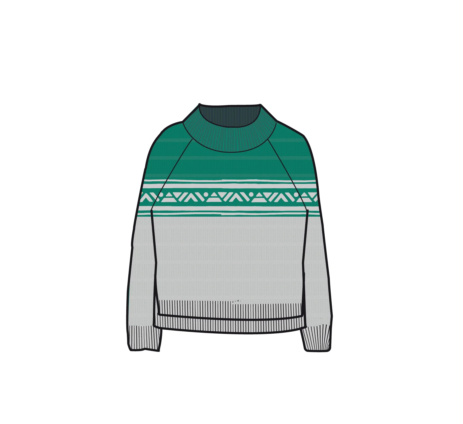 Nurture Bio-Baumwoll Pullover - Grünsee – Bild 7